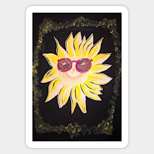 A Fanny Sunflower Sticker